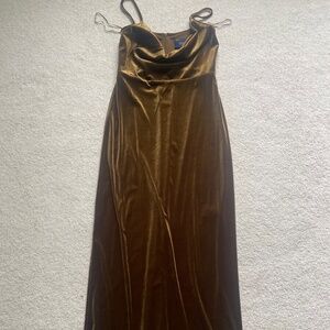 Just Taylor velvet cowl neck formal dress, size 2